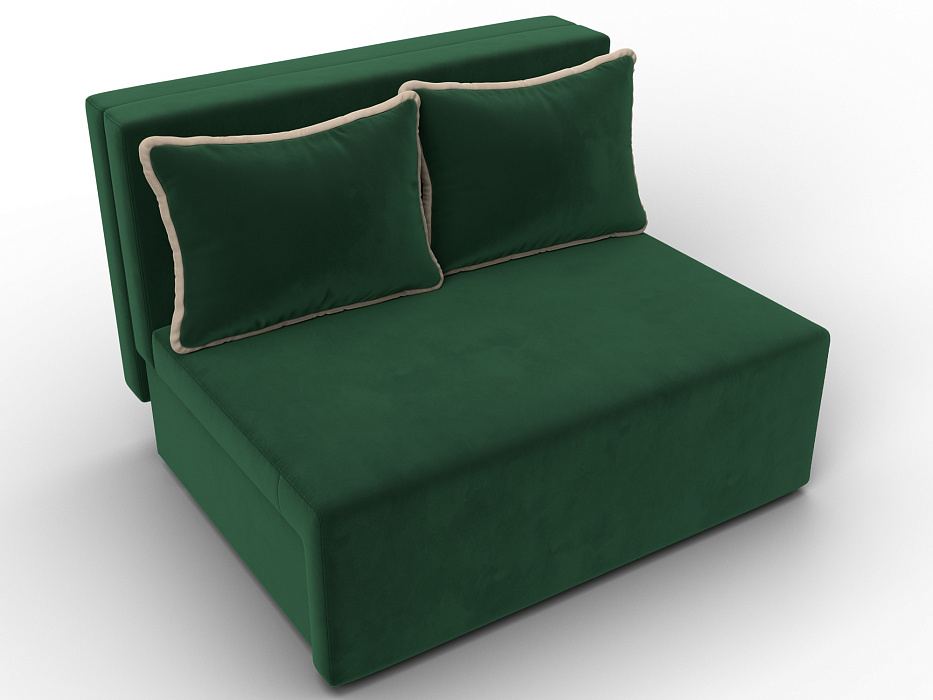 Диван прямой Лагуна (seven 626 зеленый;seven 729 бежевый)