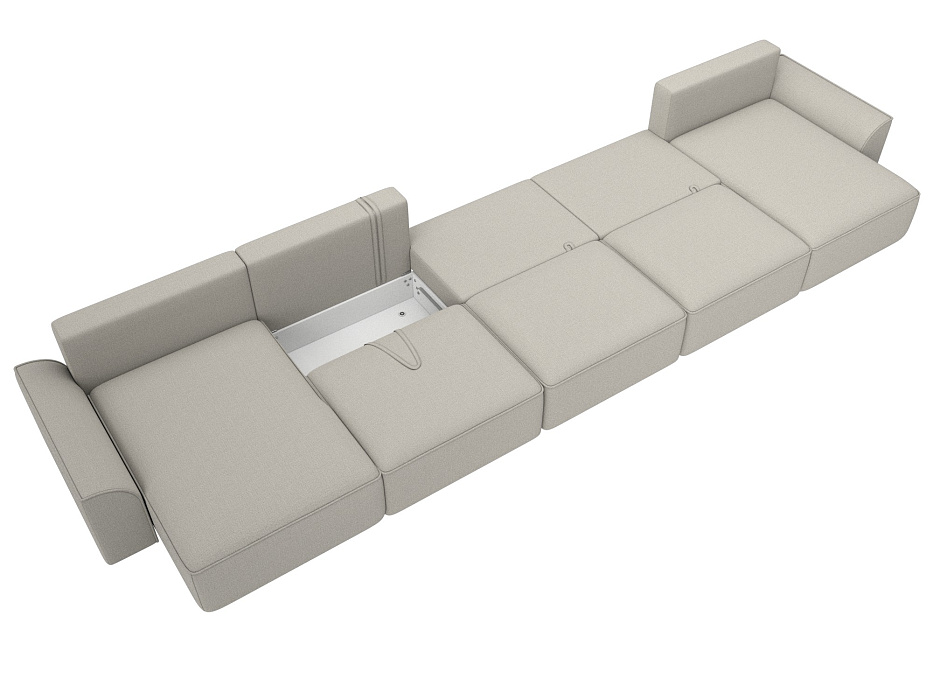 Диван П-образный Лига-048 НПБ МегаЛонг (амур 02 бежевый) Диван П-образный Лига-048 НПБ МегаЛонг (амур 02 бежевый)
