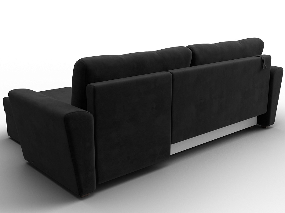 Диван угловой Амстердам Лайт правый угол (seven 35 черный)