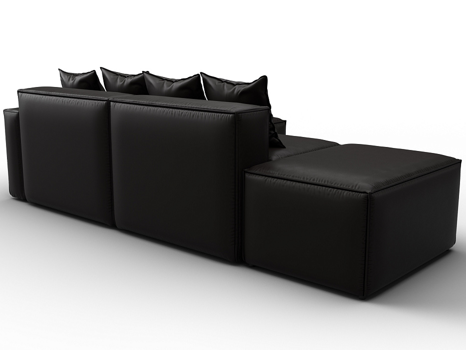 Диван угловой модульный Лига-063 угол правый (grifon 12 коричневый)