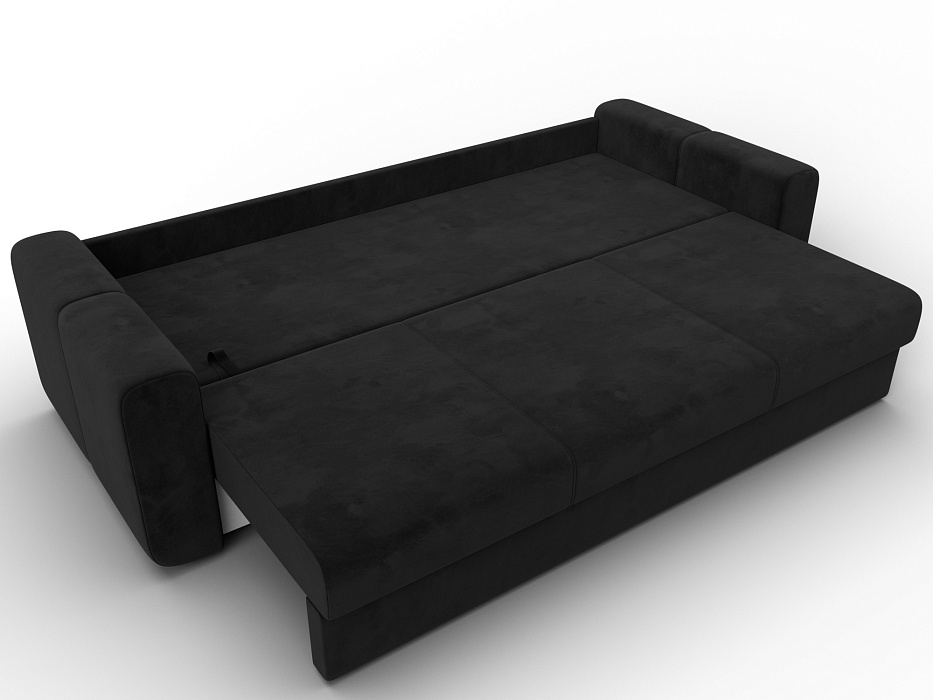 Диван прямой Лига-031 (черный)