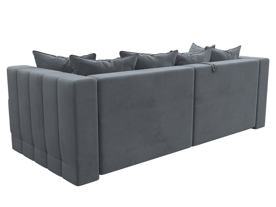 Диван угловой Лига-052 НПБ угол универсальный (tower 10 серый)