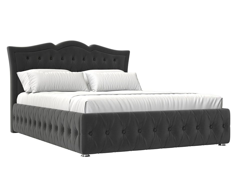 Кровать интерьерная Герда 160 (серый)