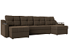 П-образный диван Сенатор (коричневый цвет)