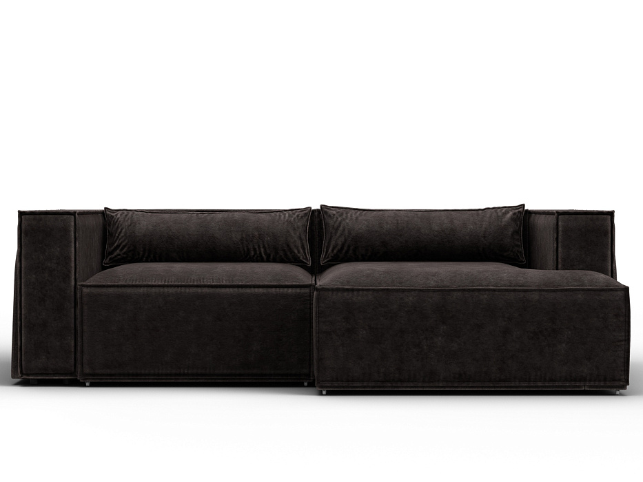 Диван угловой Лига-061 угол правый (brut 17 коричневый)