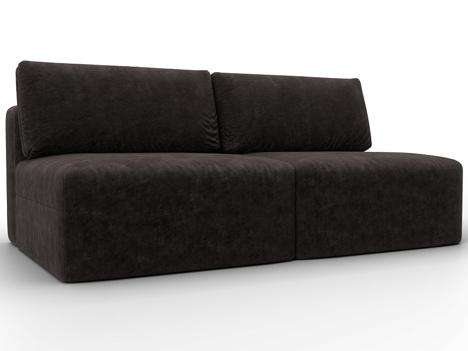 Диван прямой модульный Лига-060 НПБ (brut 17 коричневый)