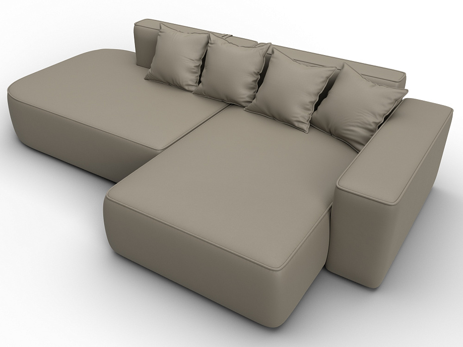 Диван угловой Лига-065 угол правый (grifon 04 бежевый)