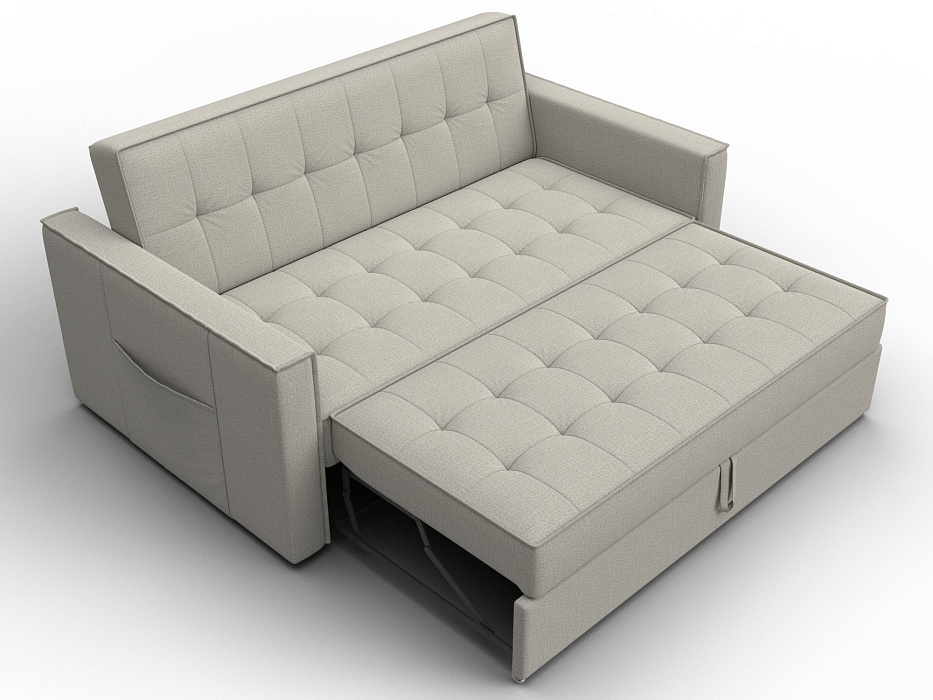 Диван прямой Лига-104 (140) (амур 02 бежевый)