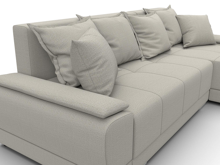 Диван угловой Лига-119 угол правый (амур 02 бежевый)