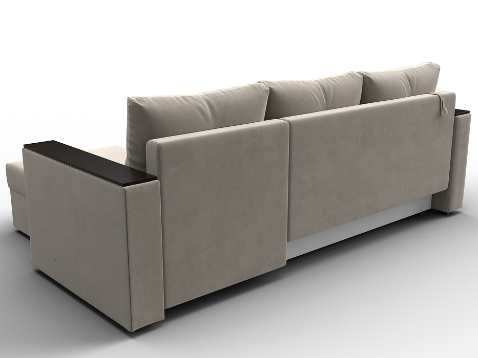 Диван угловой Атланта без стола универсальный угол (бежевый)