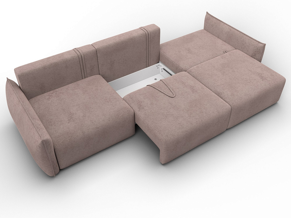 Диван прямой Лига-051 НПБ Лонг (tower 05 бежевый)