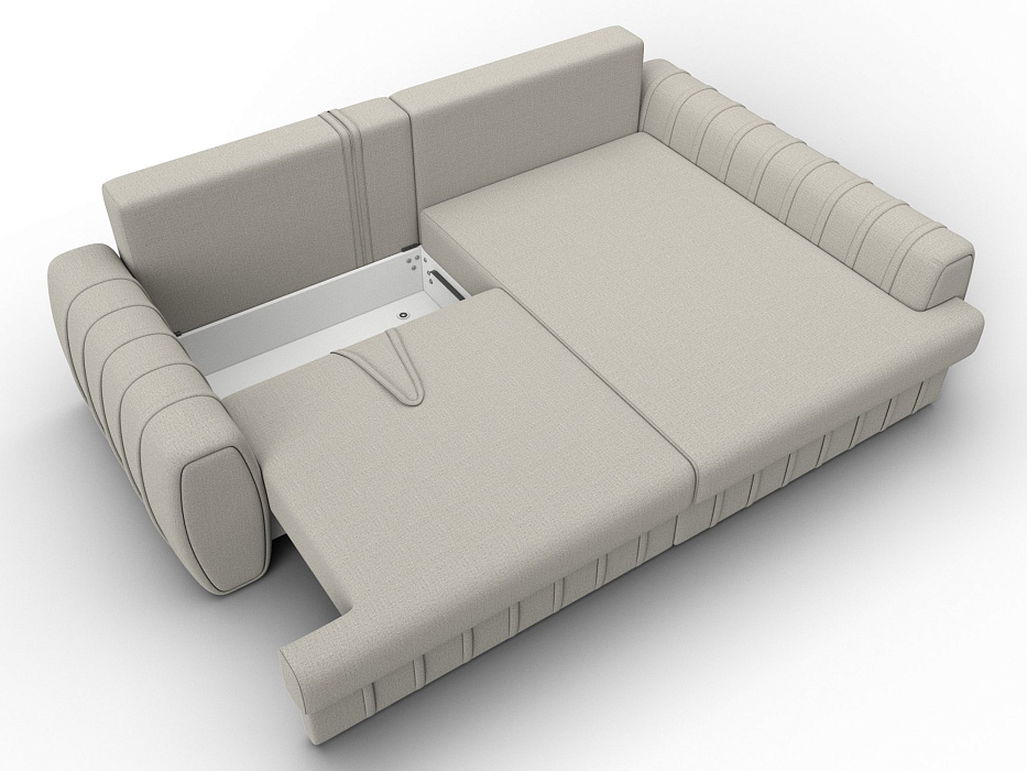 Диван угловой Лига-057 НПБ угол правый (амур 02 бежевый)