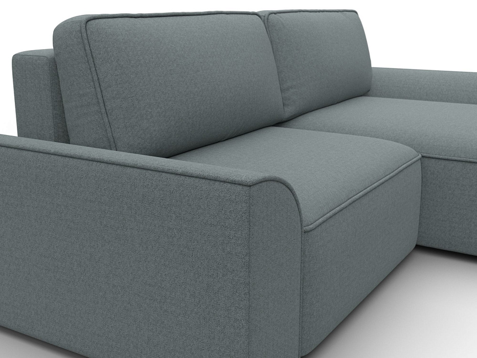 Диван угловой Лига-048 НПБ (амур 07 серый)