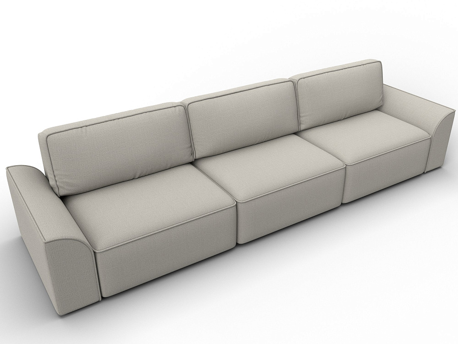 Диван прямой Лига-048 НПБ Лонг (амур 02 бежевый)