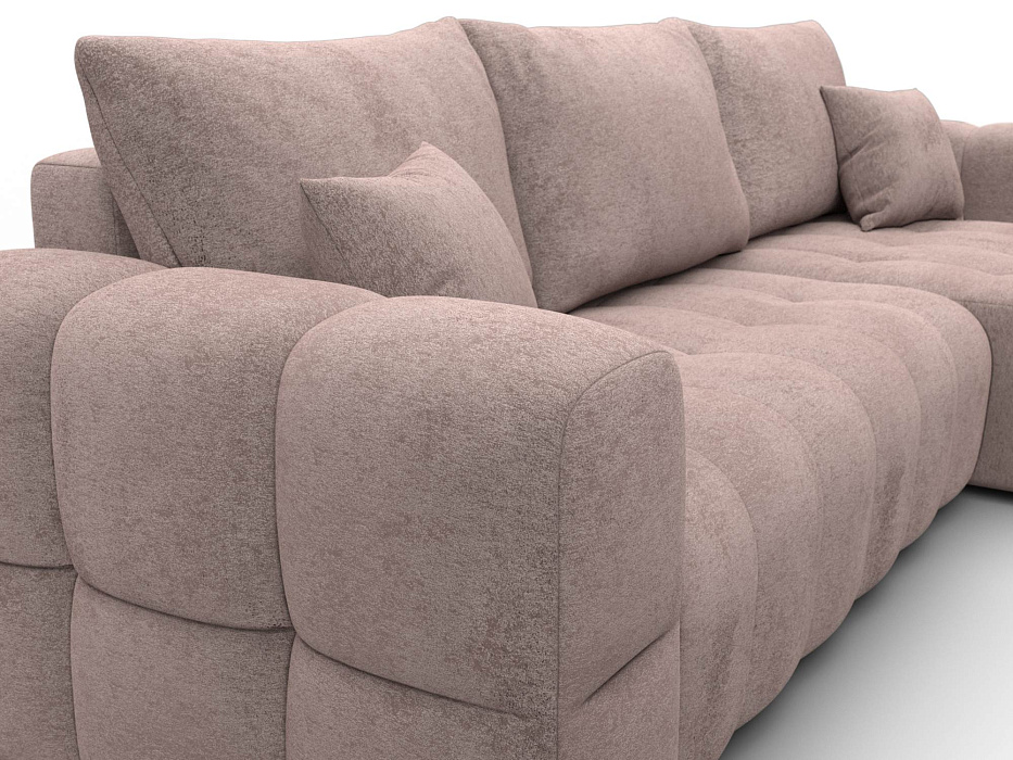 Диван угловой Лига-110 НПБ угол универсальный (tower 05 бежевый)