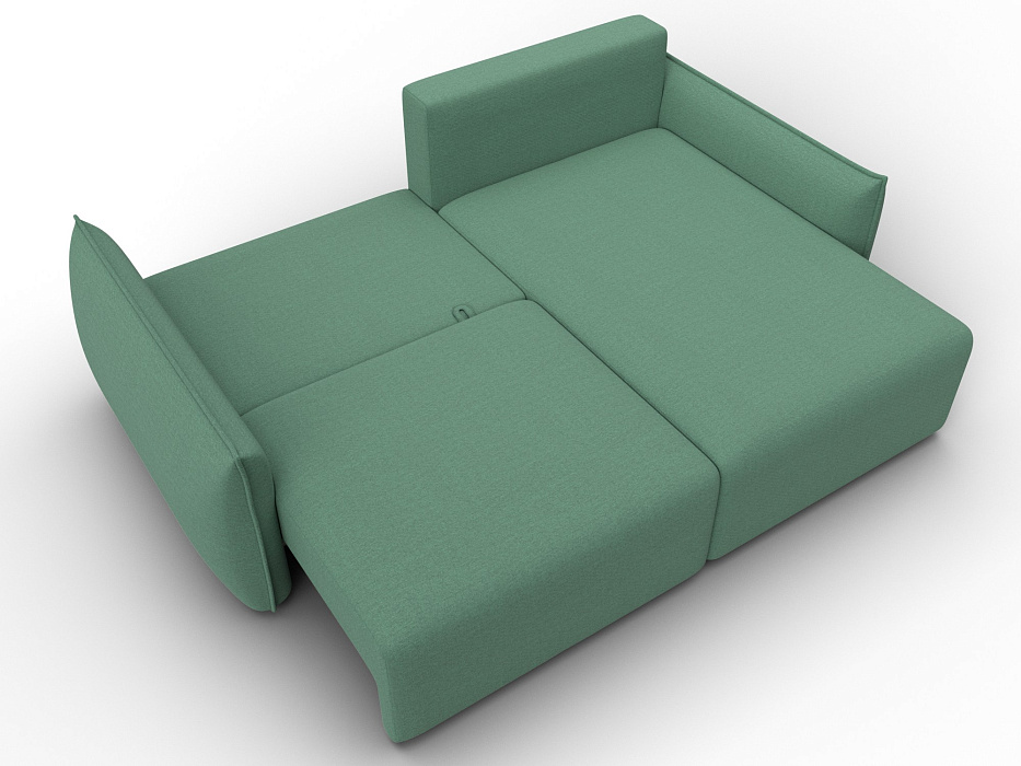Диван угловой Лига-051 НПБ угол универсальный (амур 11 зеленый)