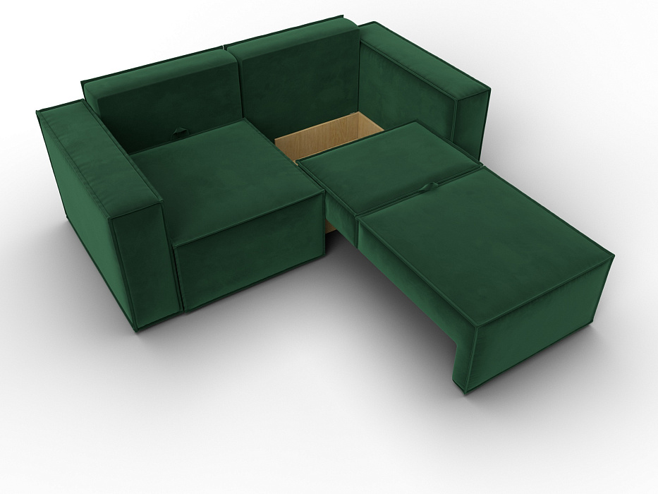 Диван прямой Куба мини (зеленый)