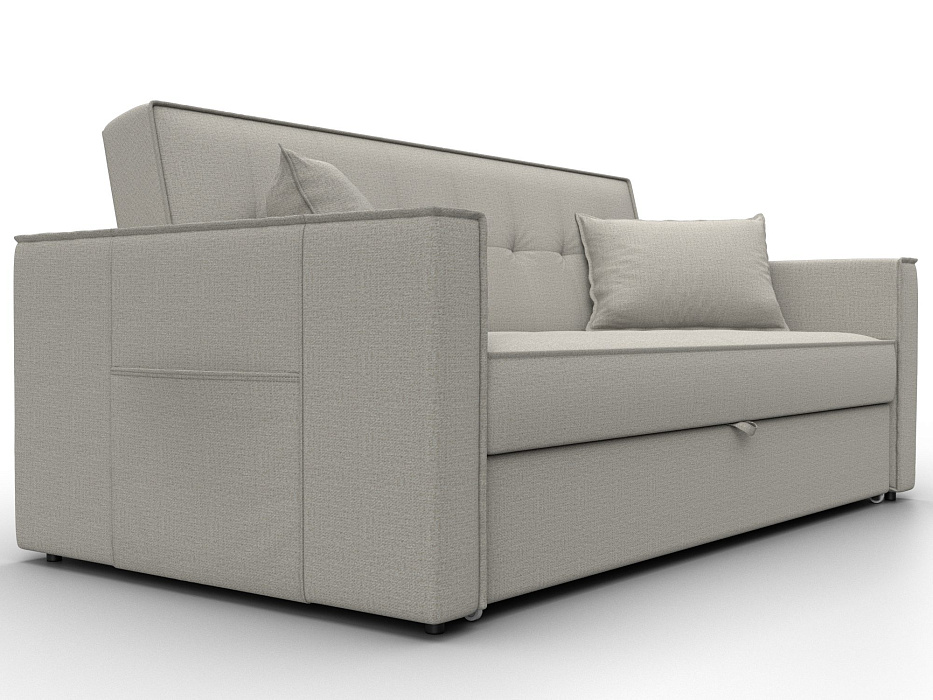 Диван прямой Лига-104 (160) (амур 02 бежевый)