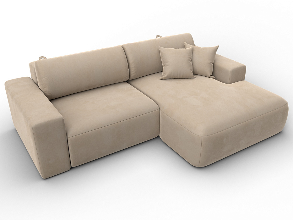 Диван угловой Лига-036 НПБ Классик правый угол (seven 729 бежевый)