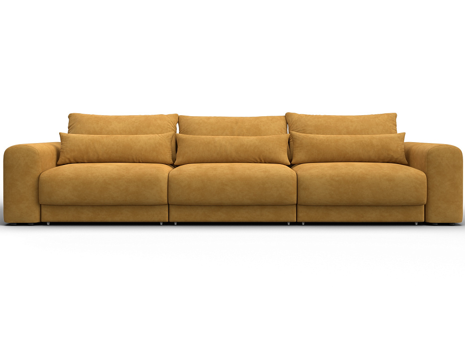 Диван прямой Лига-056 НПБ Лонг (brut 10 желтый)