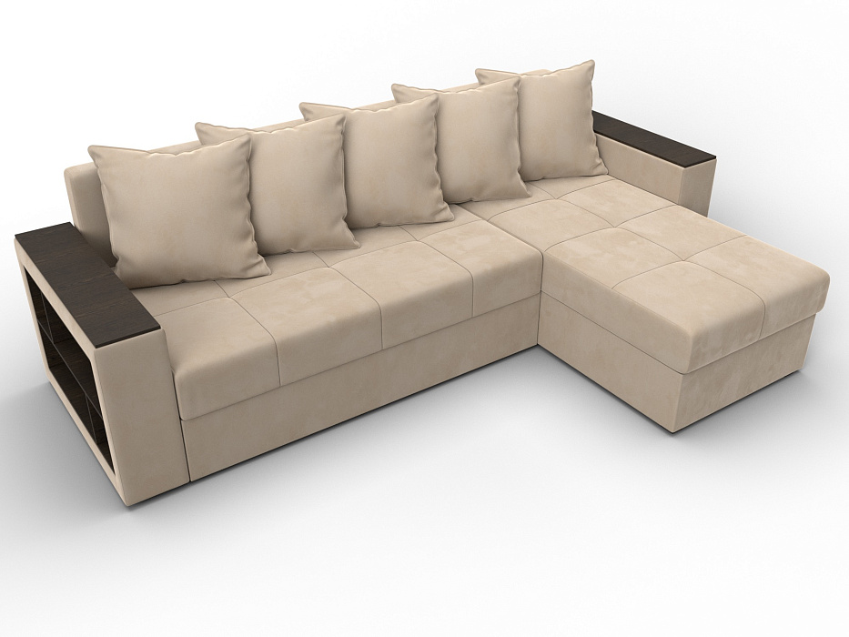 Диван угловой Дубай Лайт угол универсальный (seven 729 бежевый)