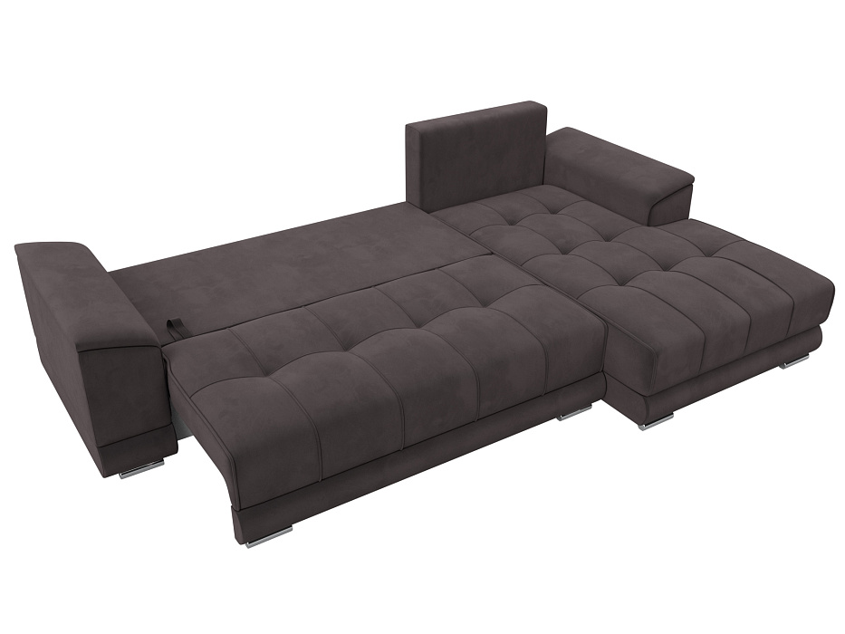 Диван угловой НордСтар правый угол (коричневый)