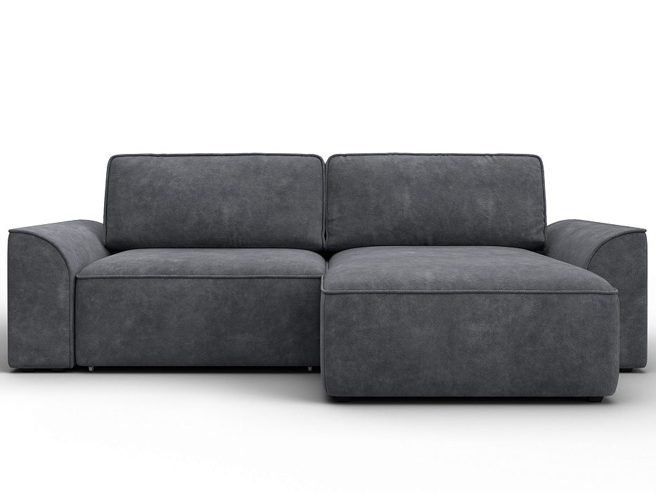 Диван угловой Лига-048 НПБ (brut 16 темно-серый)