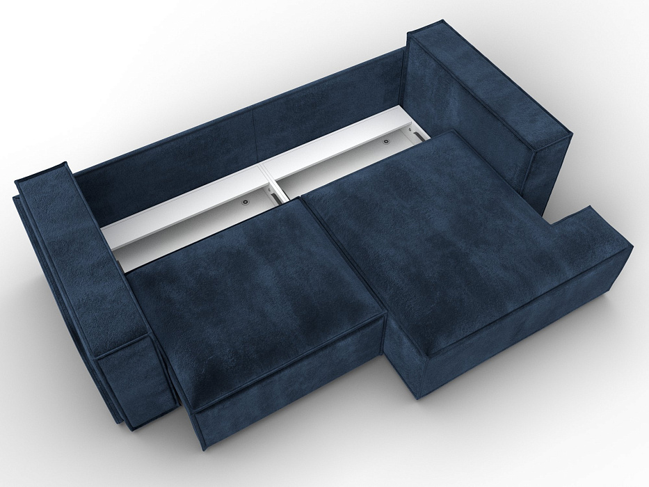 Диван угловой Лига-061 угол правый (tower 13 синий)