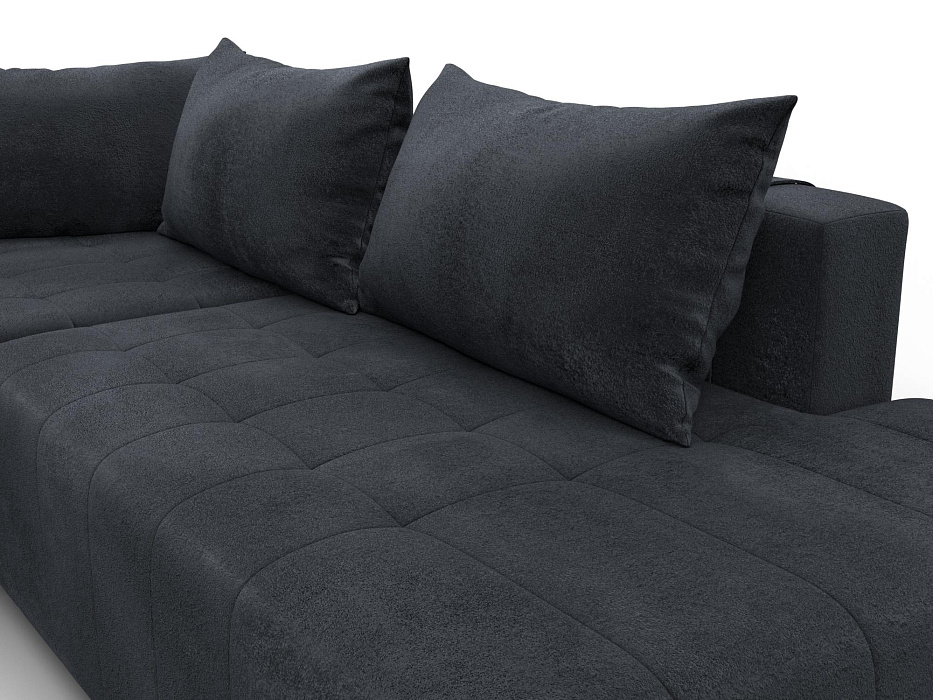 Диван угловой Лига-103 НПБ угол левый (tower 11 темно-серый)