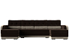 П-образный диван Марсель (коричневый\бежевый цвет)