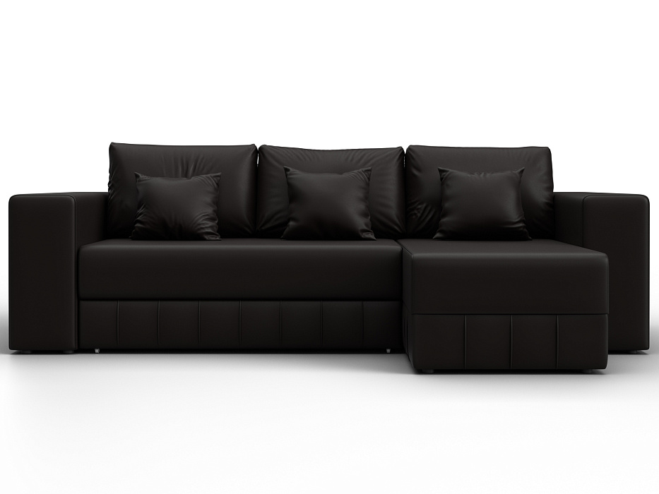 Диван угловой Лига-076 угол универсальный (grifon 12 коричневый)