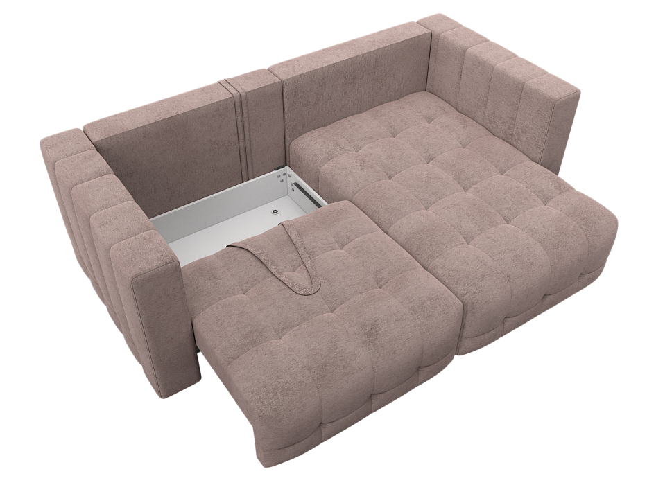 Диван угловой Лига-052 НПБ угол универсальный (tower 05 бежевый)