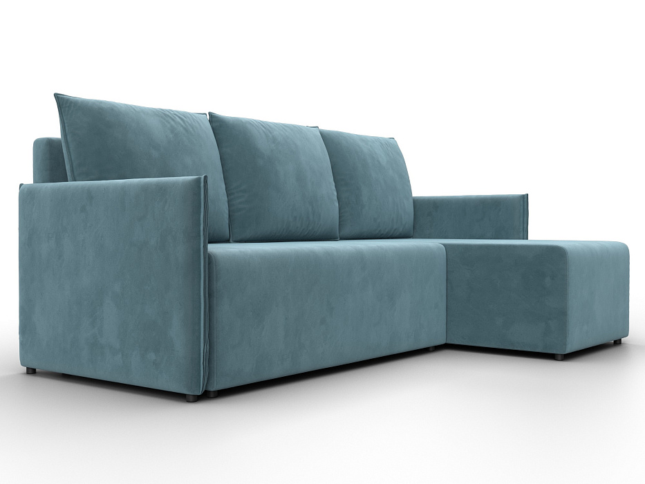 Диван угловой Лига-124 угол универсальный (seven 113 бирюзовый)