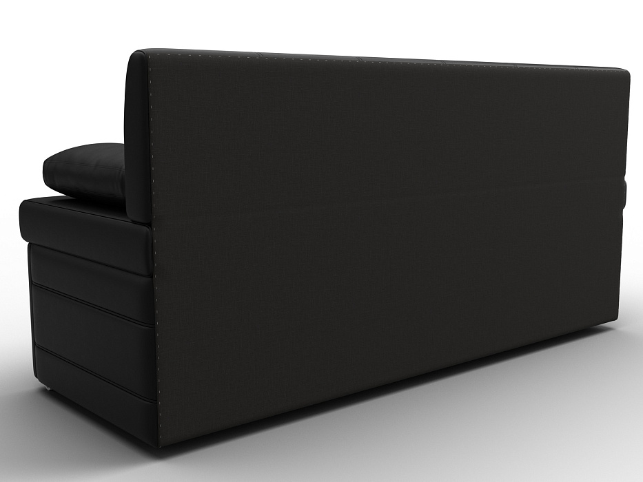 Диван кухонный прямой Лео (черный)