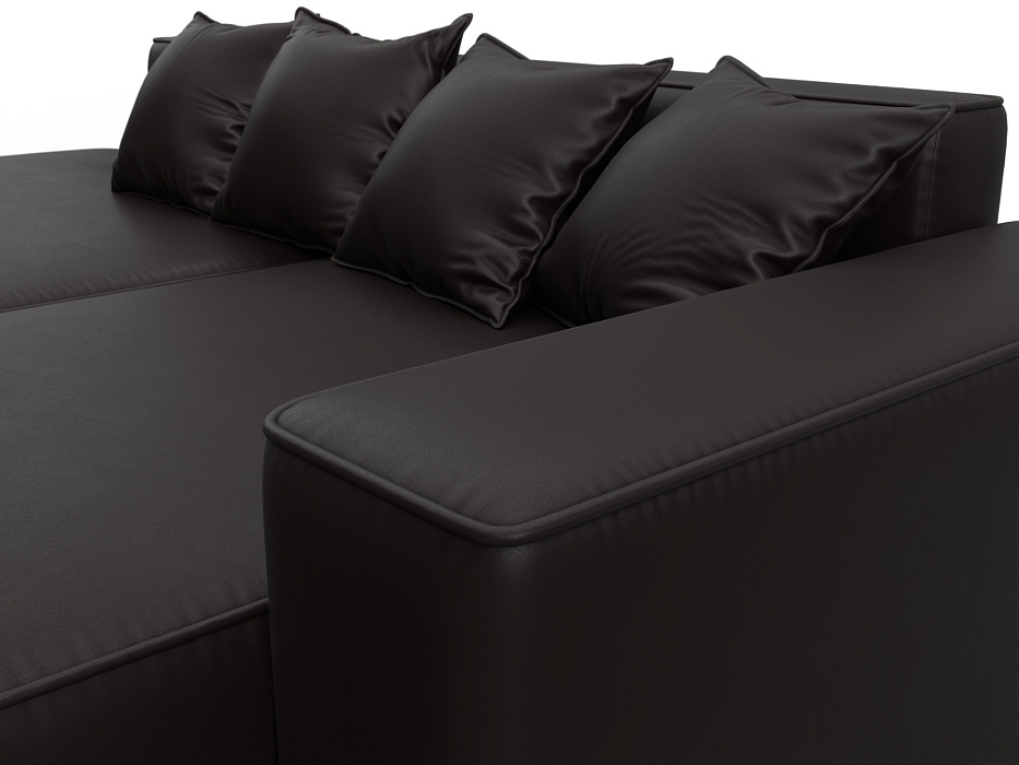 Диван угловой Лига-065 угол правый (grifon 12 коричневый)