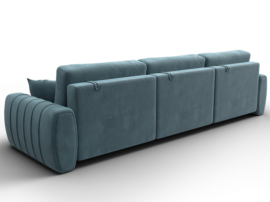 Диван прямой Лига-057 НПБ Лонг (seven 113 бирюзовый)