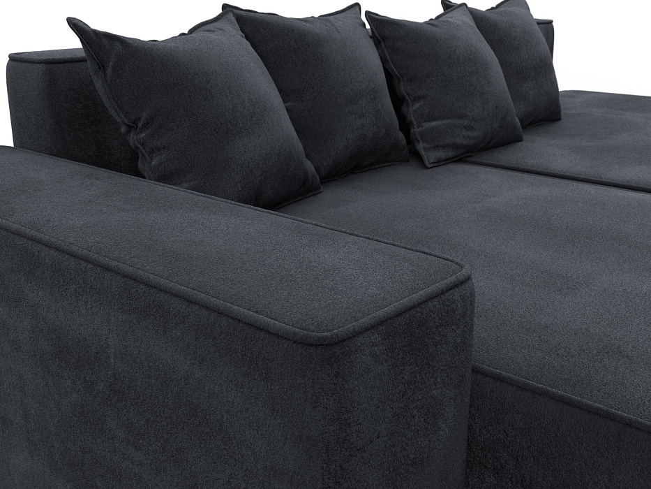 Диван угловой Лига-079 угол левый (tower 11 темно-серый)