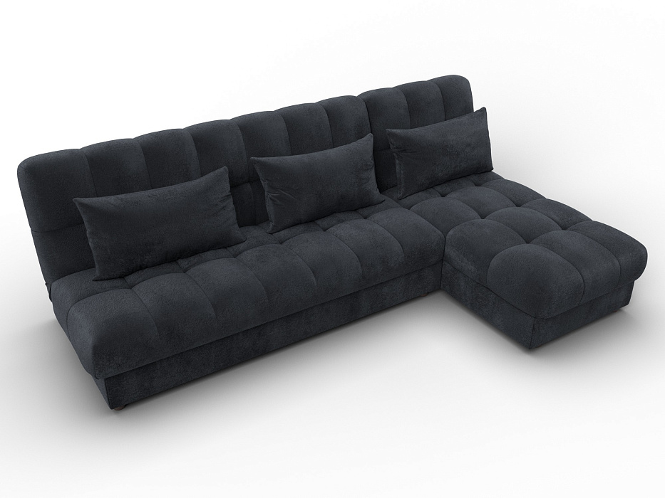 Диван угловой Лига-116 НПБ угол правый (tower 11 темно-серый)