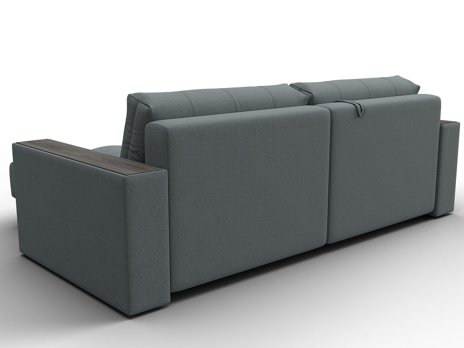 Диван угловой с декором Лига-049 НПБ (амур 07 серый)