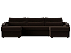 П-образный диван Форсайт (коричневый)