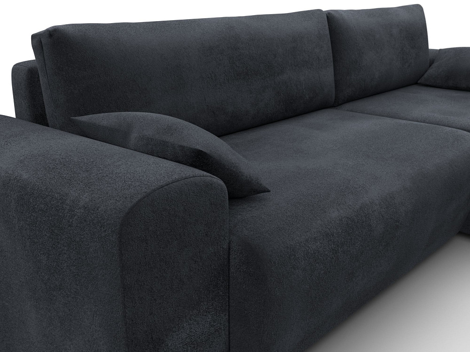 Диван угловой Лига-099 угол универсальный (tower 11 темно-серый)