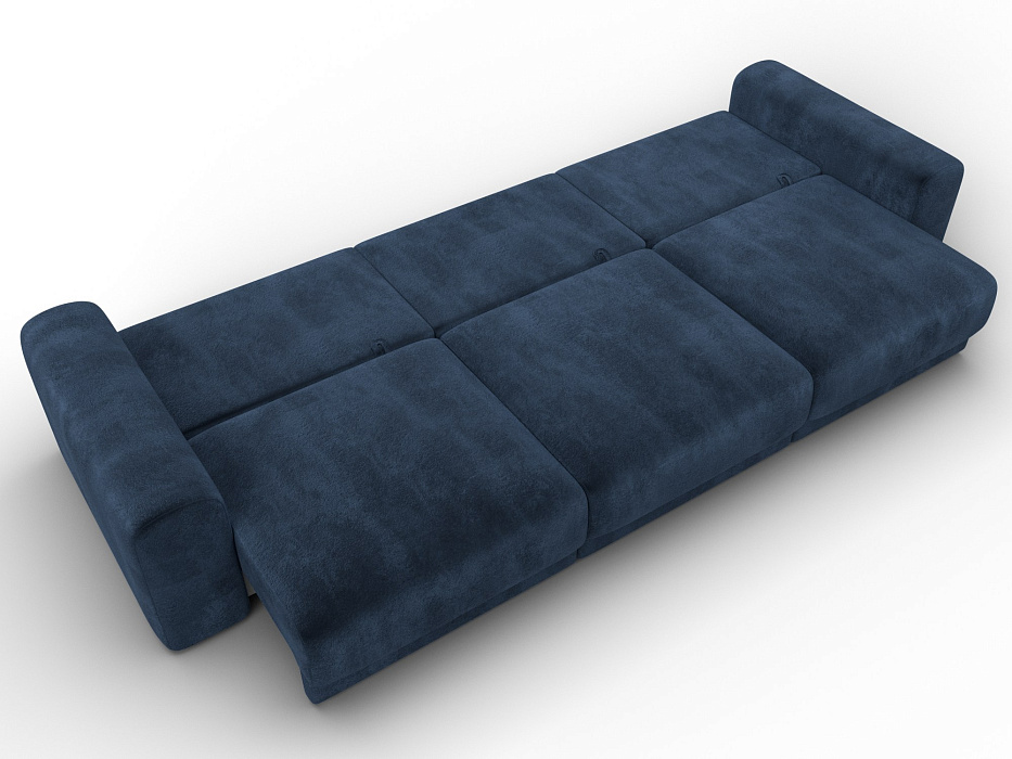 Диван прямой Лига-056 НПБ Лонг (tower 13 синий)