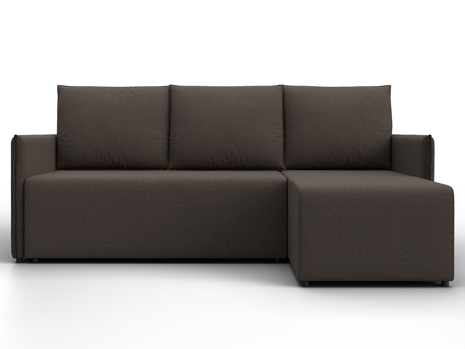 Диван угловой Лига-124 угол универсальный (амур 05 коричневый)