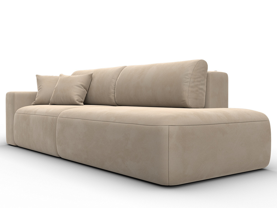 Диван прямой Лига-036 НПБ Модерн подлокотник слева (бежевый)