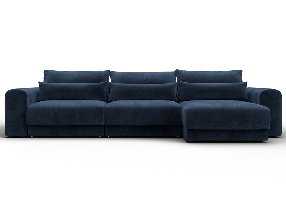 Диван угловой Лига-056 НПБ Лонг угол универсальный (tower 13 синий)