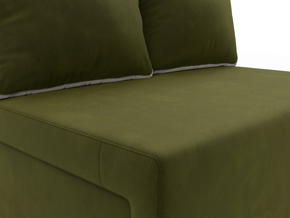 Диван прямой Лагуна (зеленый;бежевый)