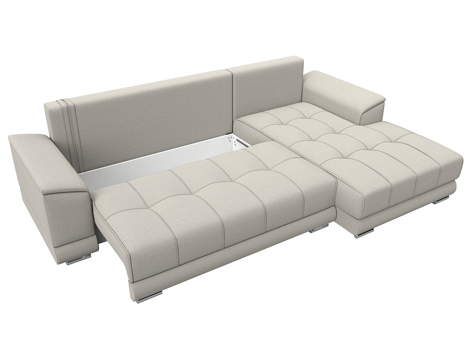 Диван угловой НордСтар правый угол (амур 02 бежевый)