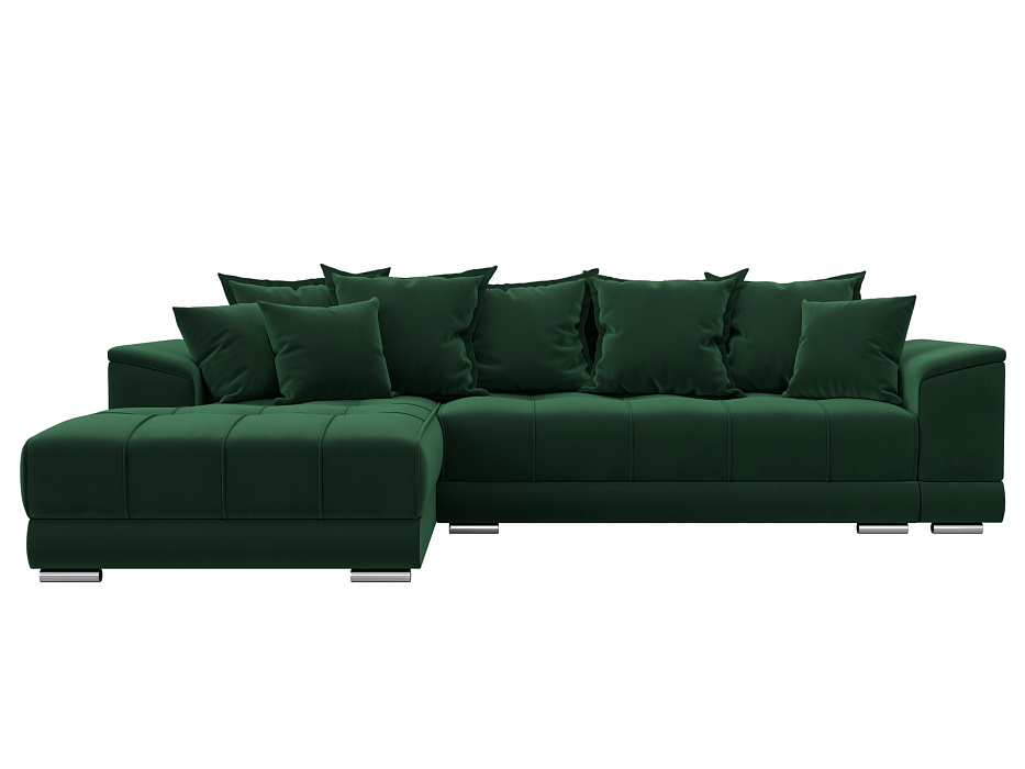 Диван угловой НордСтар левый угол (зеленый)