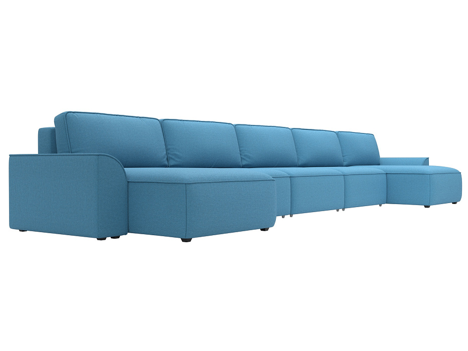 Диван П-образный Лига-048 НПБ МегаЛонг (амур 10 голубой)