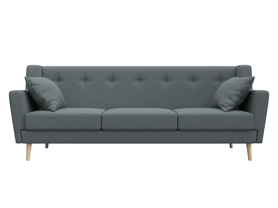 Диван кухонный прямой Брайтон 3 (амур 07 серый) Диван кухонный прямой Брайтон 3 (амур 07 серый)